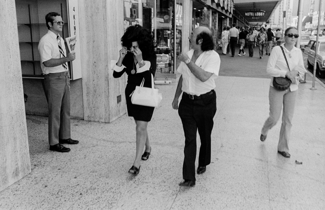 Vintage Las Vegas — Four Queens block, Fremont Street, c. August 1974….