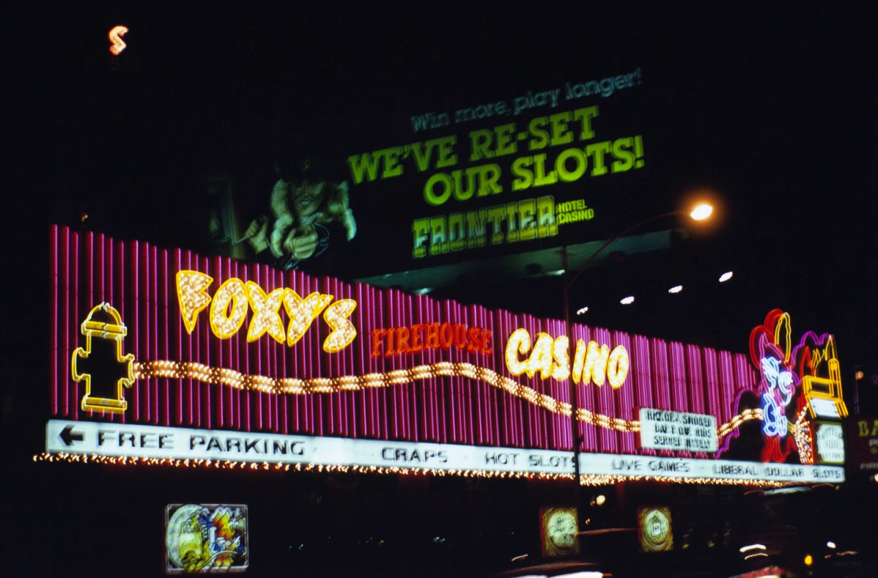 Foxy’s Firehouse Casino, Las Vegas Blvd, September 1982.