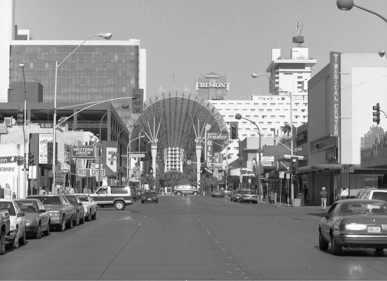 Fremont St at 6th 1995.
